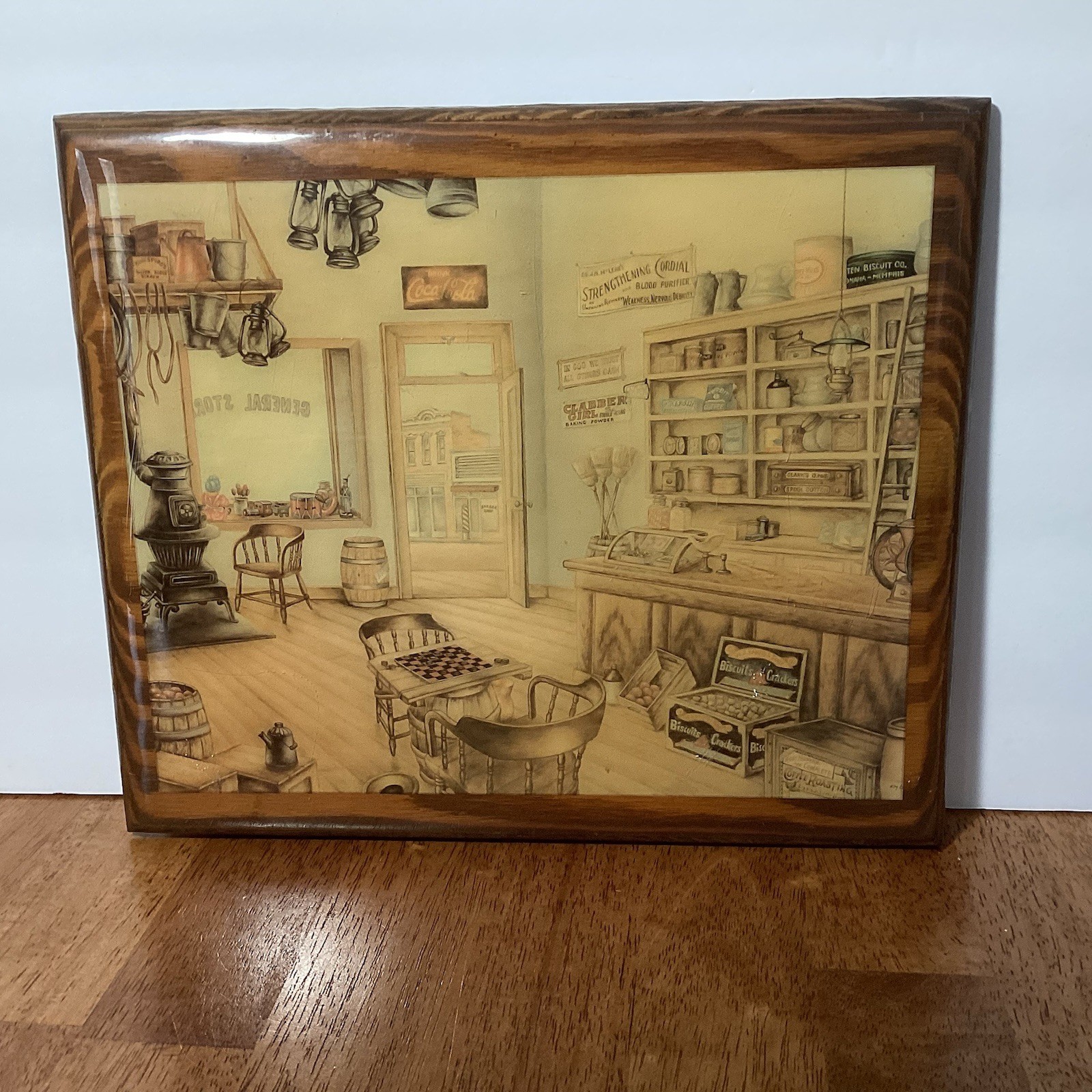 Vintage Wall Decor Antique Style General Store Wood Rustic