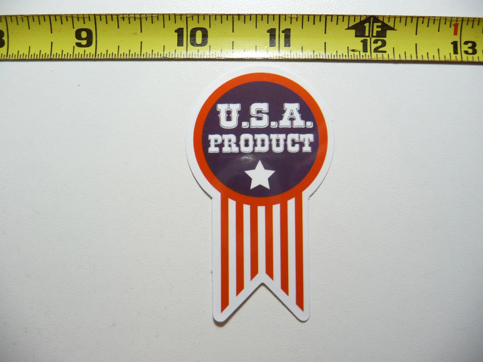 USA PRODUCT RIBBON SMALL STICKER DECAL TRAVEL VACATION ON HOLIDAY FUNNY