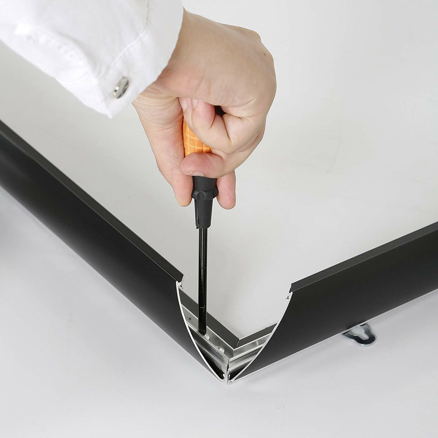 Portable Snap Poster Frame 1.77″ Aluminum Front Loading Wall Mount 40×60 Black