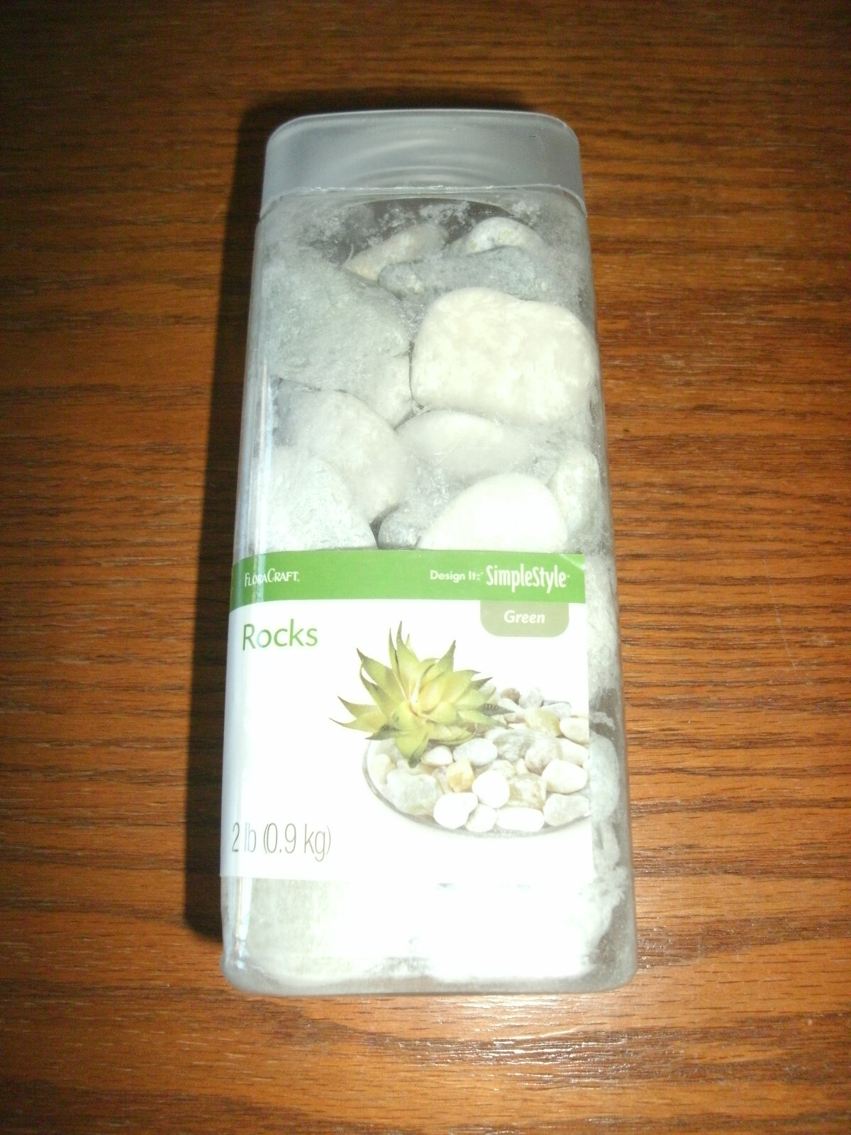 NEW Jade Green Tint Loose Decorative River Rocks Bowl Vase Filler 2 lb 1-2 in.