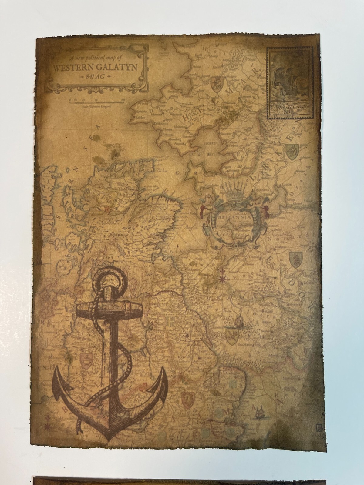 Pirate Treasure Map Aged Reproduction Print – 2 Maps