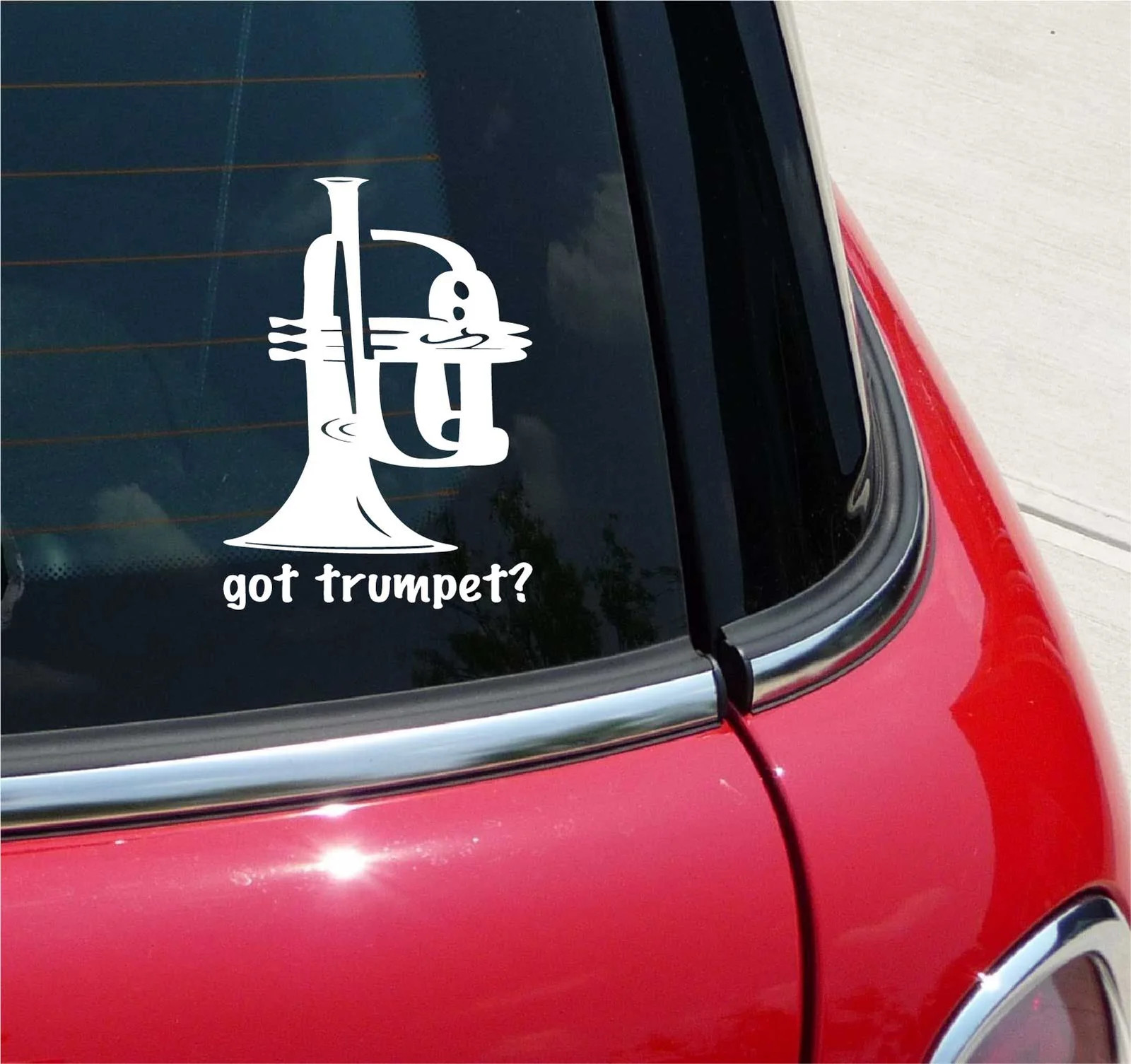 GOT TRUMPET? MUSIC BAND GRAPHIC DECAL STICKER ART CAR WALL DECOR