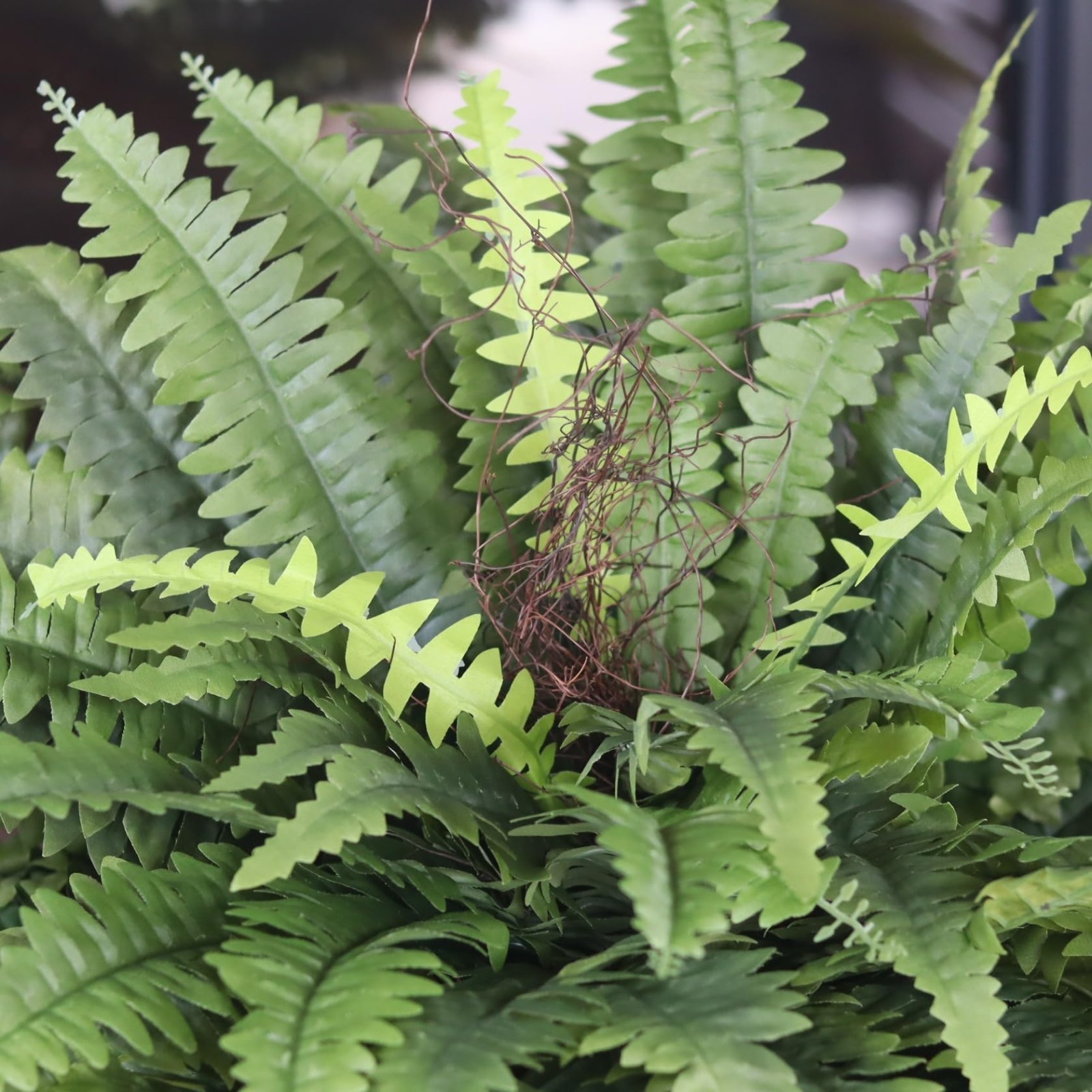 Large 51″ Artificial Ferns – 2 Pack Faux Greenery for Indoor/Outdoor Decor, Perf