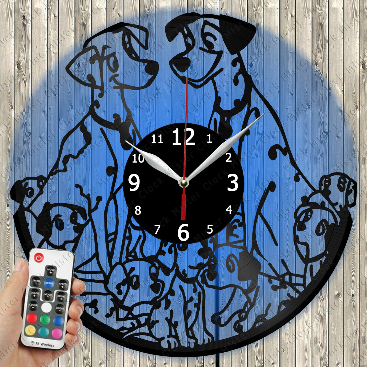 LED Clock 101 dalmatians LED Light Vinyl Record Wall Clock LED Wall Clock 5063