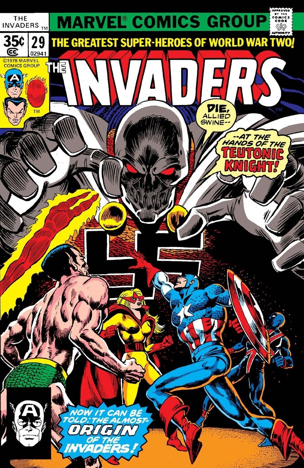 INVADERS #29 COMIC BOOK COVER Poster print 11″x17″