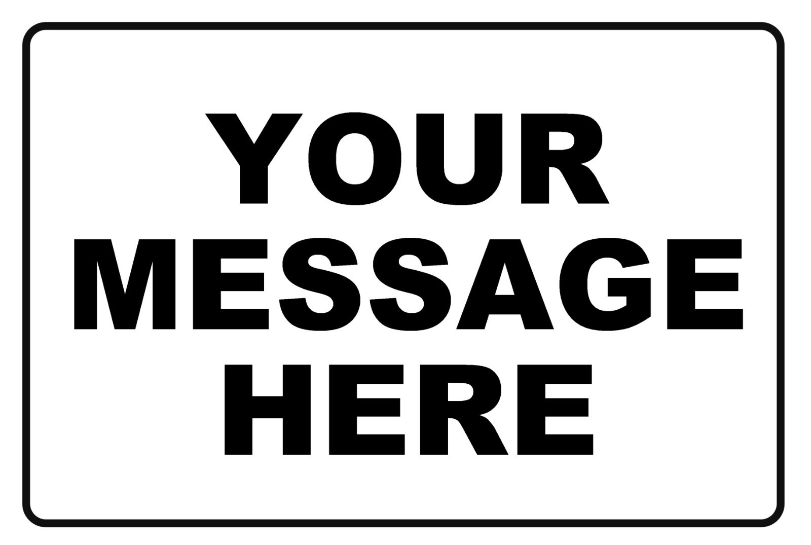 MEGA SIGN™ MASSIVE WALL ART Personalized Aluminum Metal Sign With Custom Text