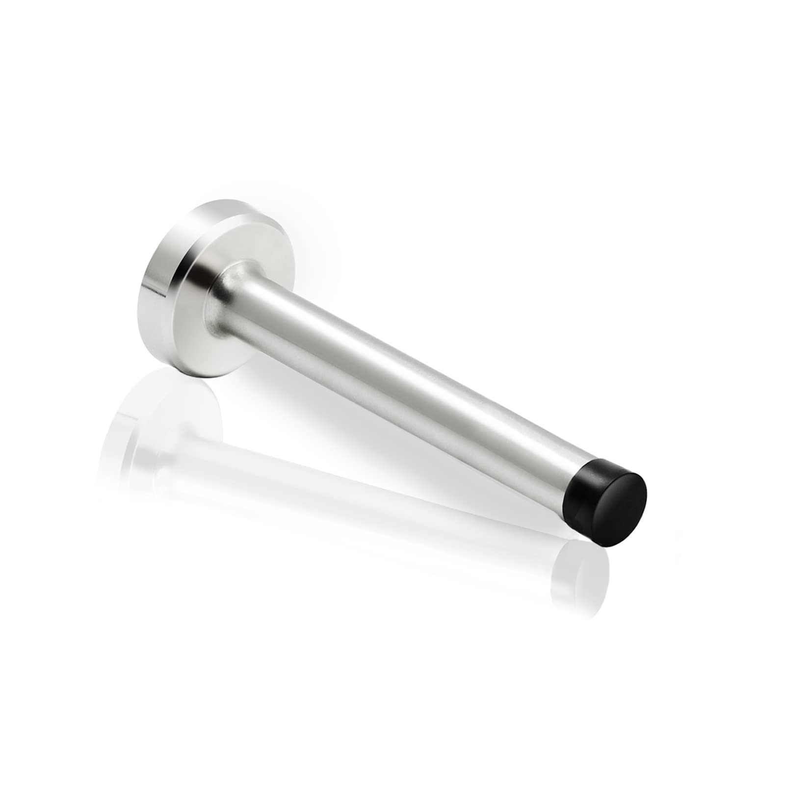 4 Inch Silver Long Door Stopper Wall Mounted Stainless Steel Brushed Nickel