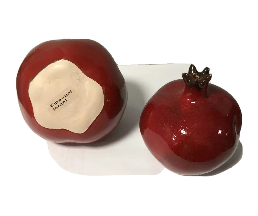 Ceramic Pomegranate, Hand Painted, Free Shipping, Volume Discount