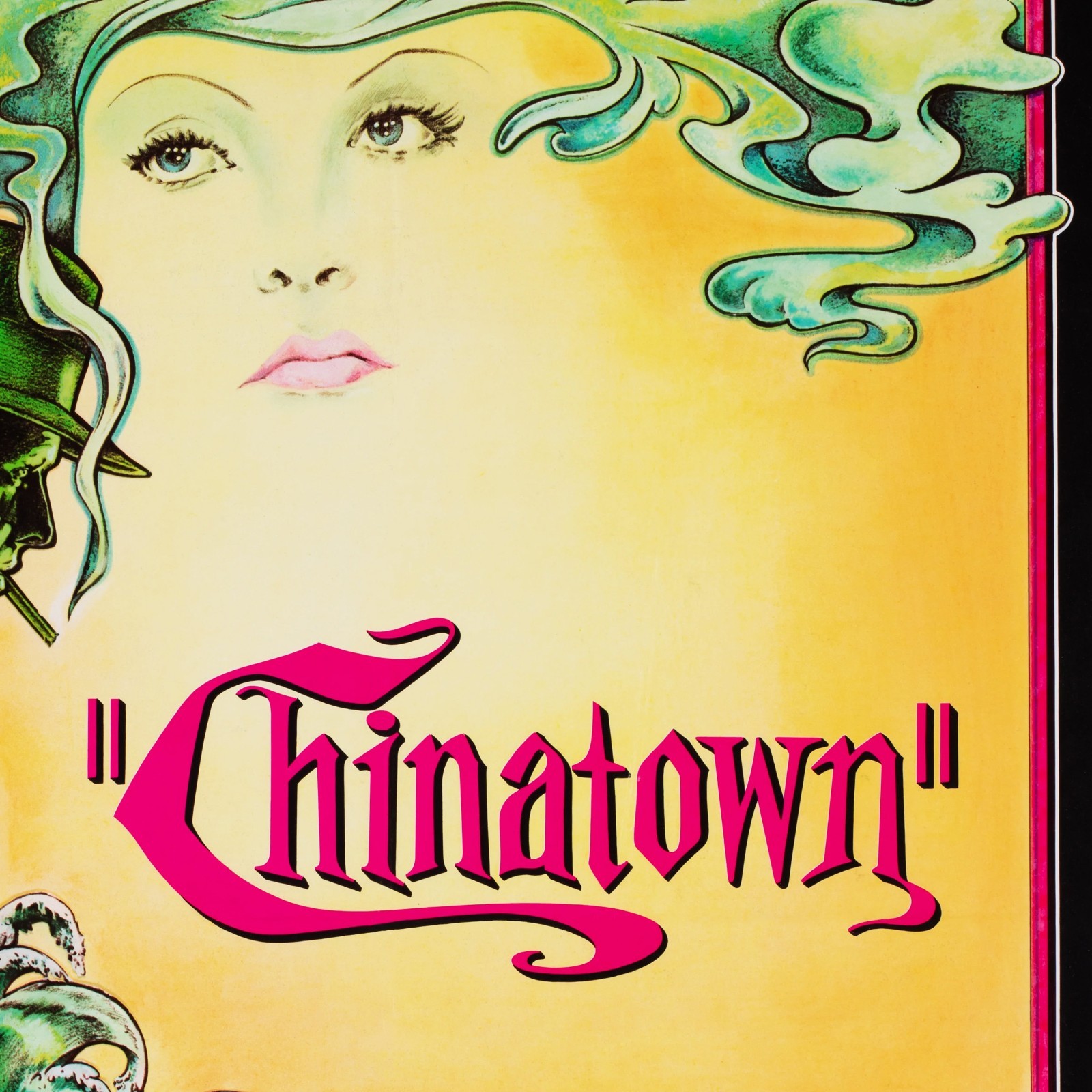 Chinatown Movie Poster 1974 US Jack Nicholson Film Noir Cinema Vintage Art Print