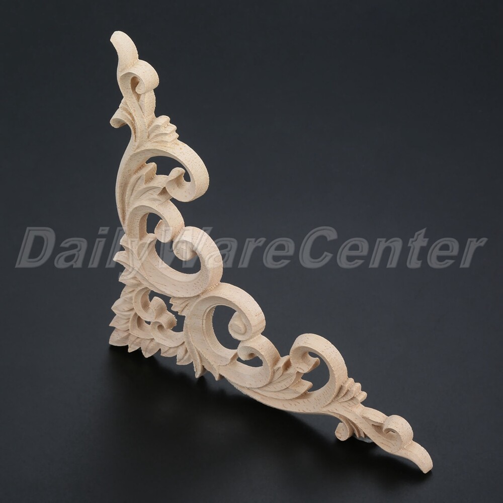 Simply Style Unpainted Wood Decorative Flowers Oak Wood Dyes Easily