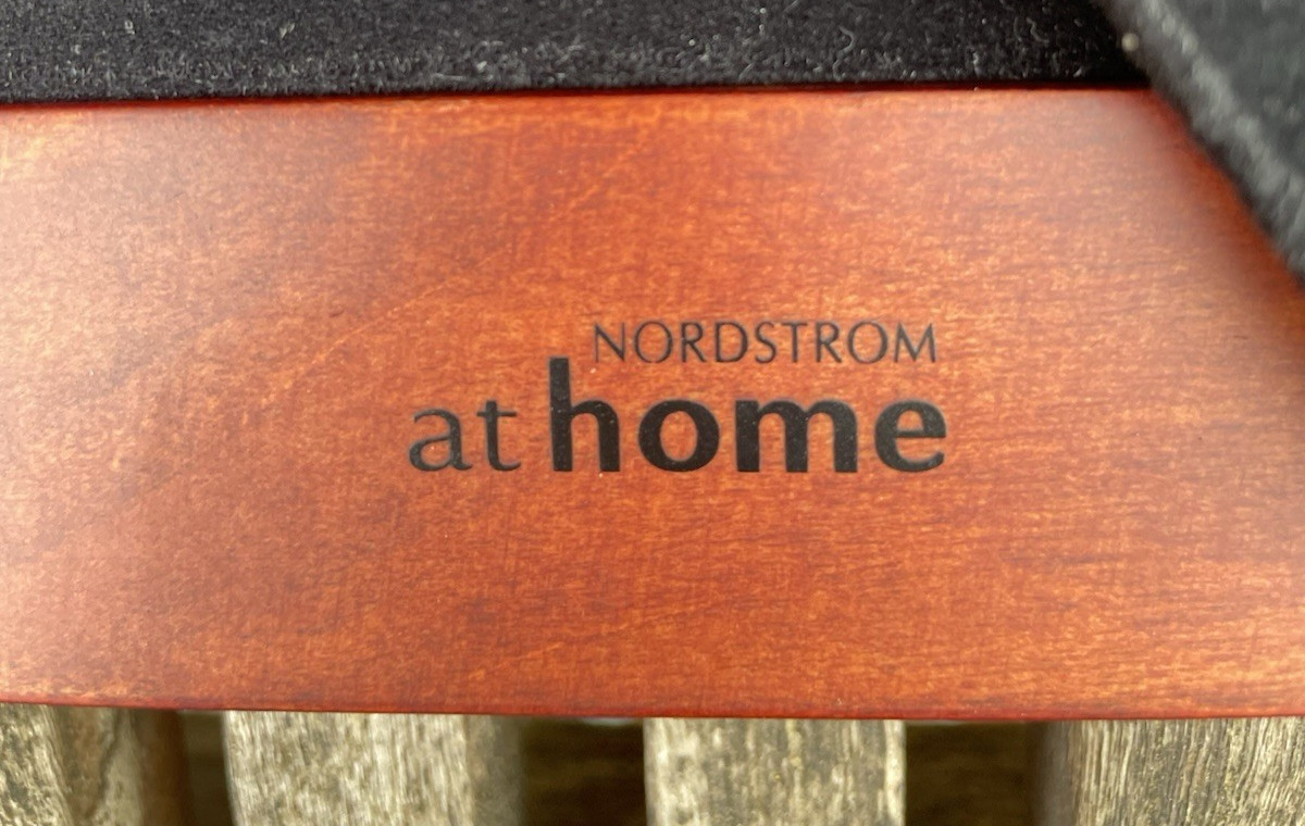 Nordstrom Picture Frame 5 X 7 Glossy Wood Wooden Photo Velvet Back Beautiful
