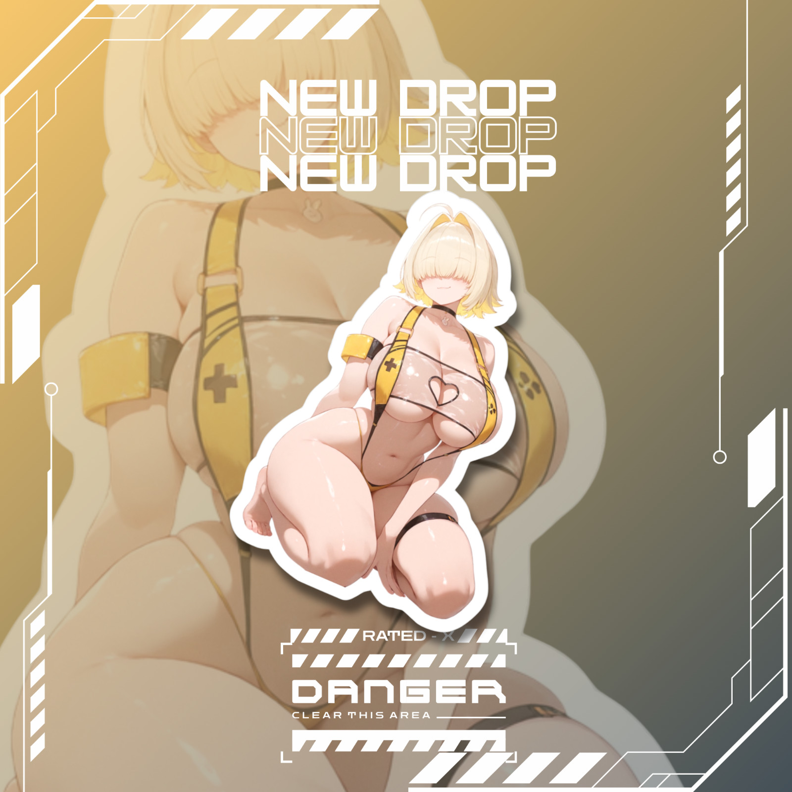 Summer Elegg | Nikke: Goddess of Victory | Anime Girl Waifu Sticker Decal