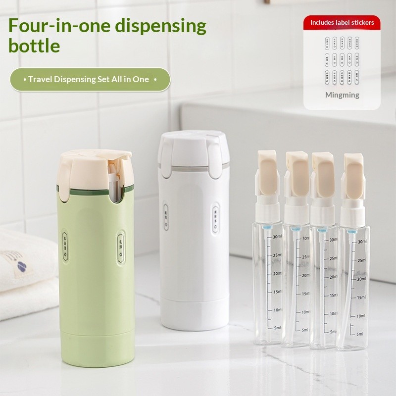4 In 1 Travel Dispenser Portable Travel Bottles Leak Proof Leakproof Travel Cont