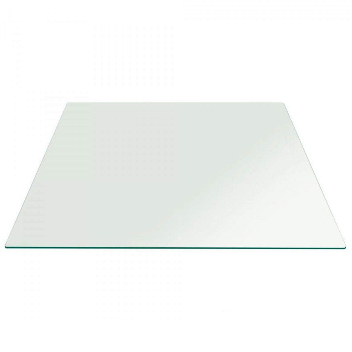 Square Table Top Replacement 36 Inch Flat Polish Edge 1/2″ Clear Tempered Glass