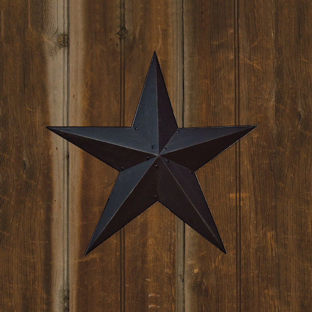 Large 36″ Black Barn Star Primitive Country Flag Wall Decor