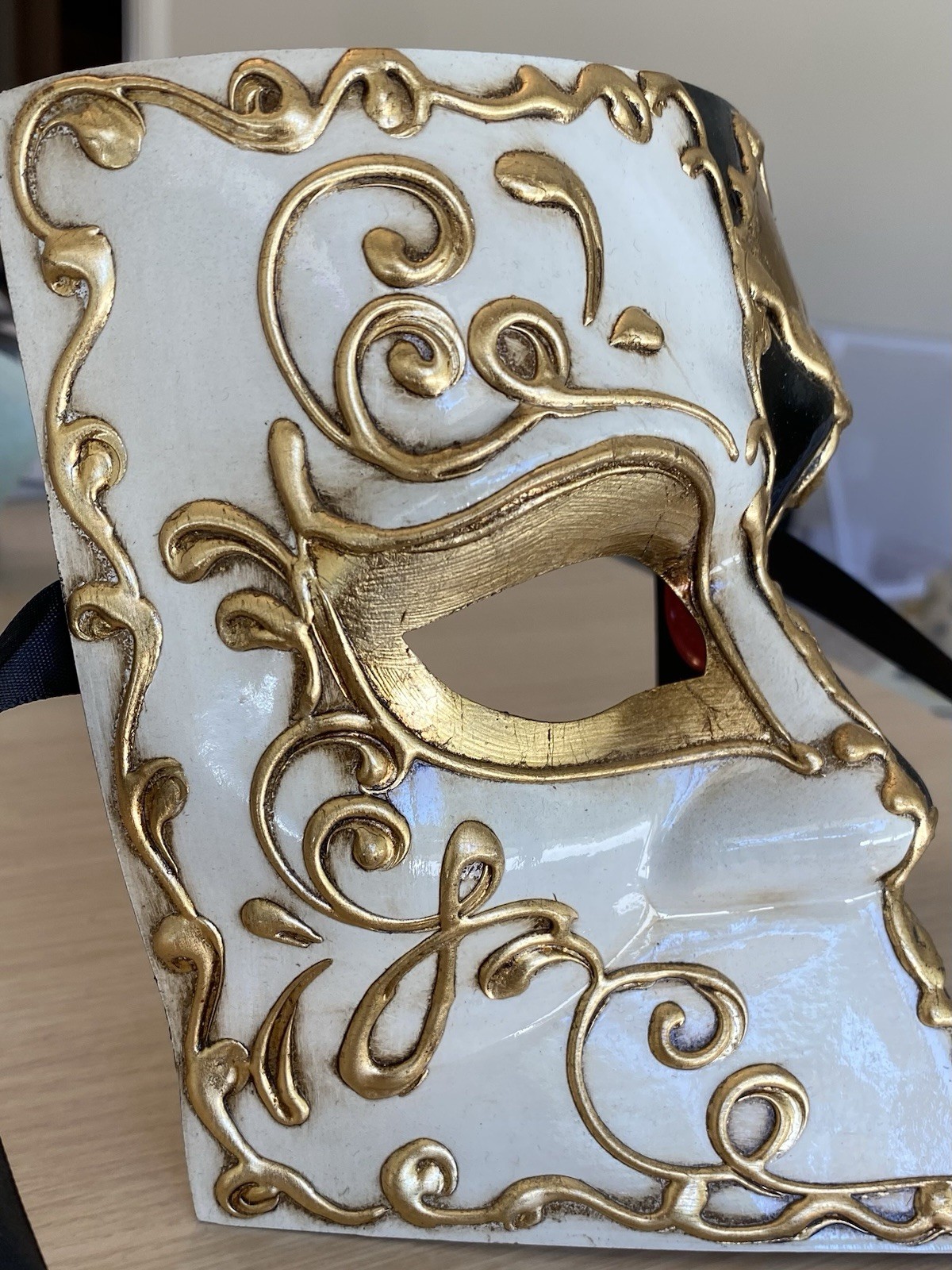 BUATA MAN BLACK/GOLD Made In Italy Signed By Artist & Wax Stamped Amazing Detail