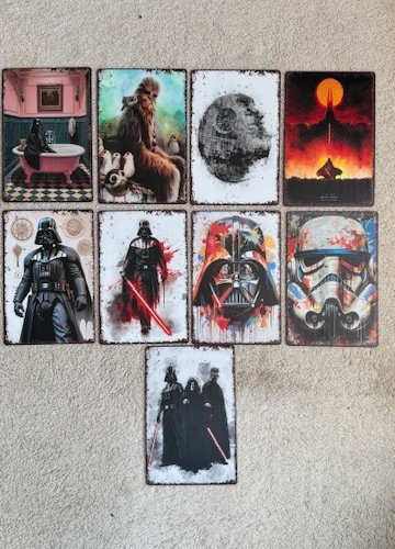 Star Wars Signs- Your choice -Limited Stock- Metal Signs- New-8×12