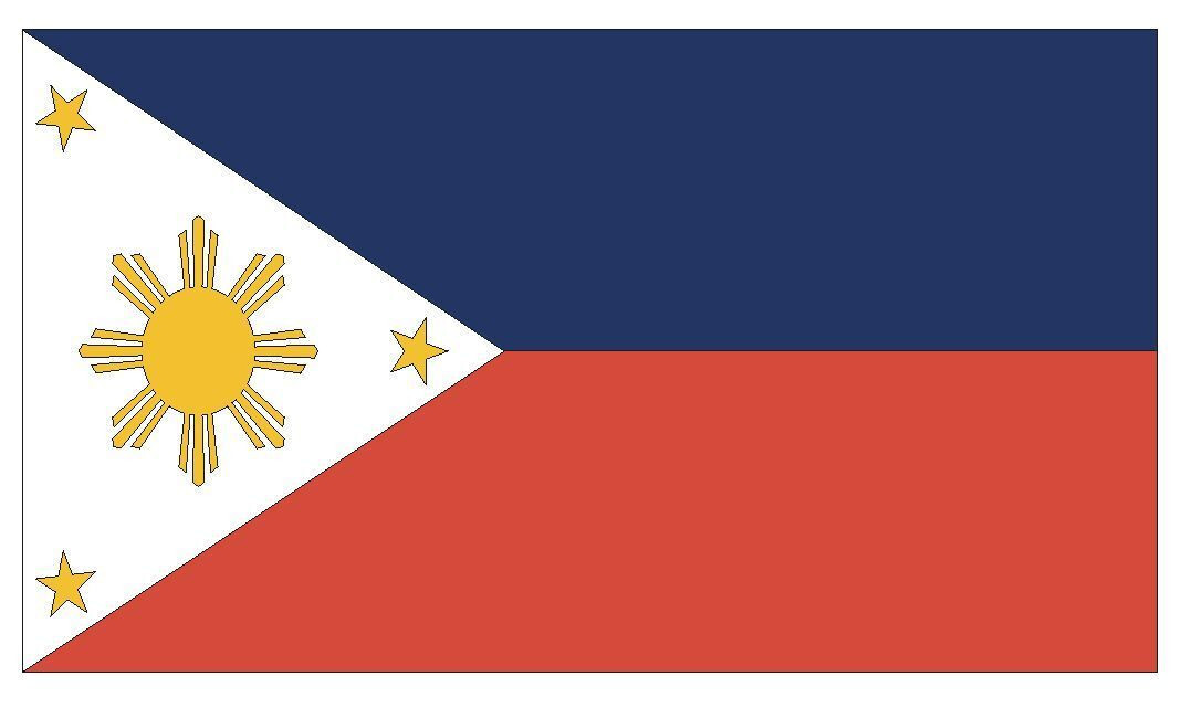Philippines International Flag Sticker Decal F394