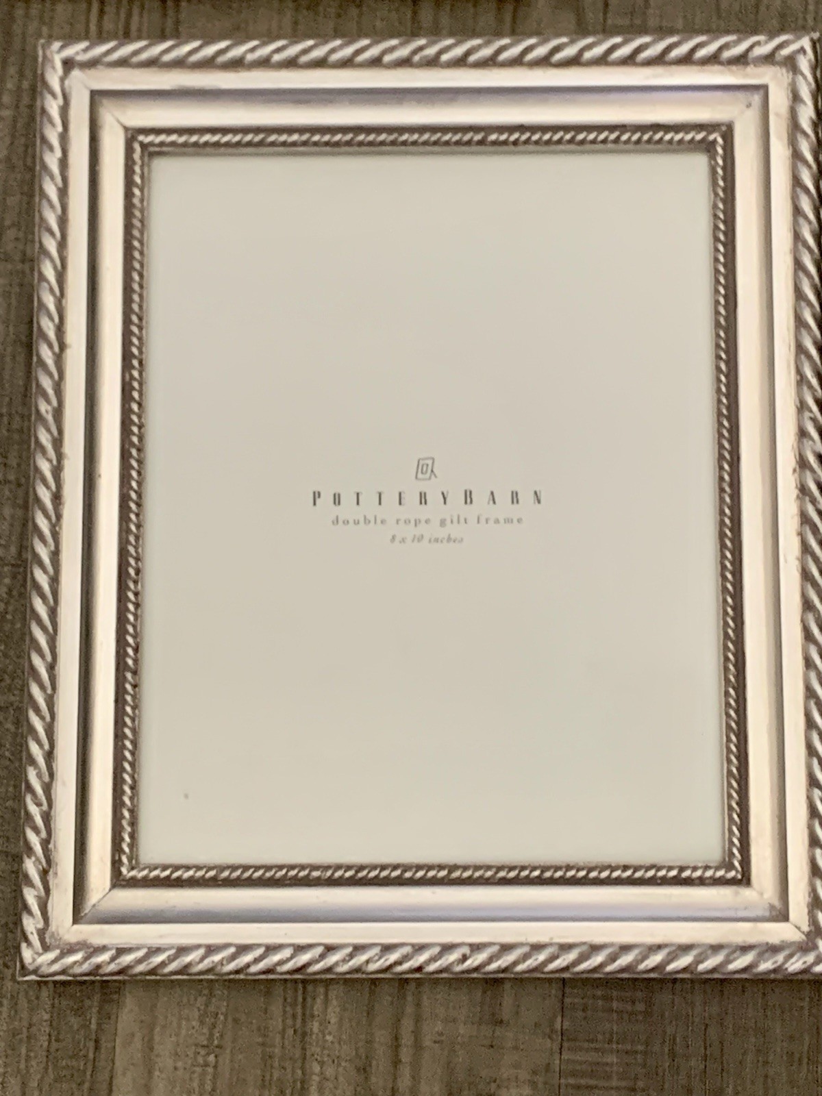 POTTERY BARN Double Rope Gilt Picture Wooden Glass Frames 8 x 10 inches ) (3)