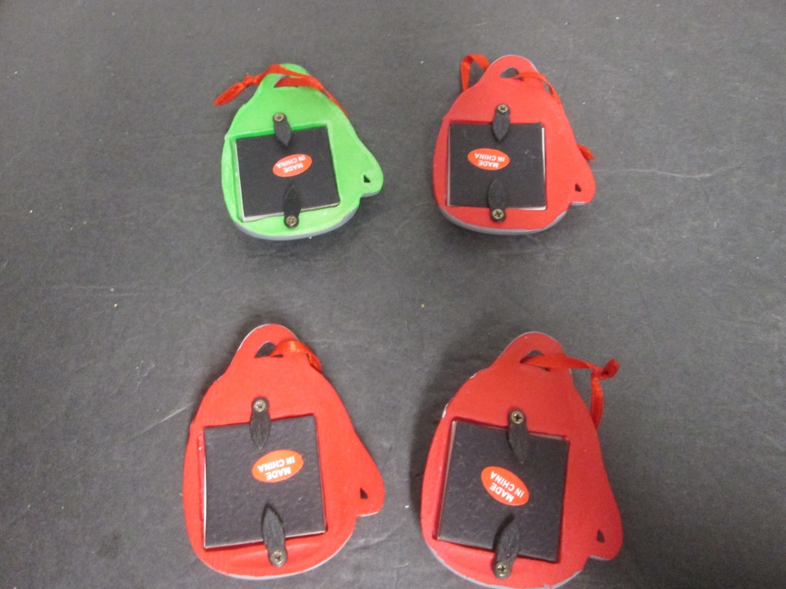 Mini Backpack photo frames resin 3in x 2.5in set of 4
