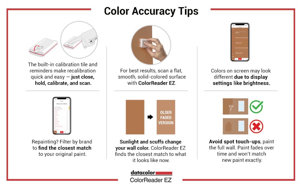 NEW Datacolor ColorReader EZ CRM100 Easy-to-use color-matching tool scanner