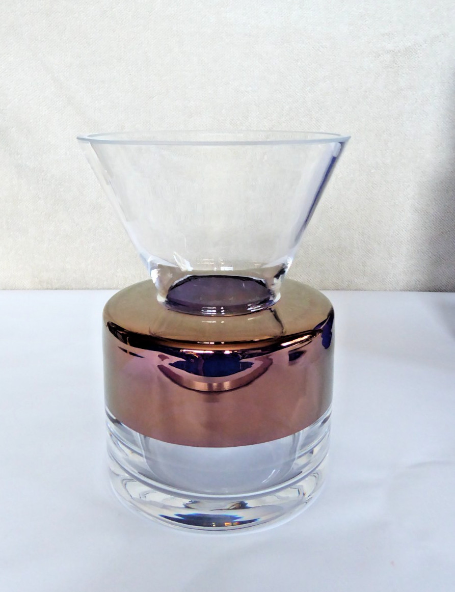 TOM DIXON Medium Tank Vase Clear Transparent & Copper TKSO01 Made Poland READ @@