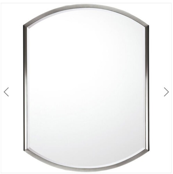 Capital Lighting M362475 32″ x 24″ Polished Nickel Framed Beveled Mirror NEW