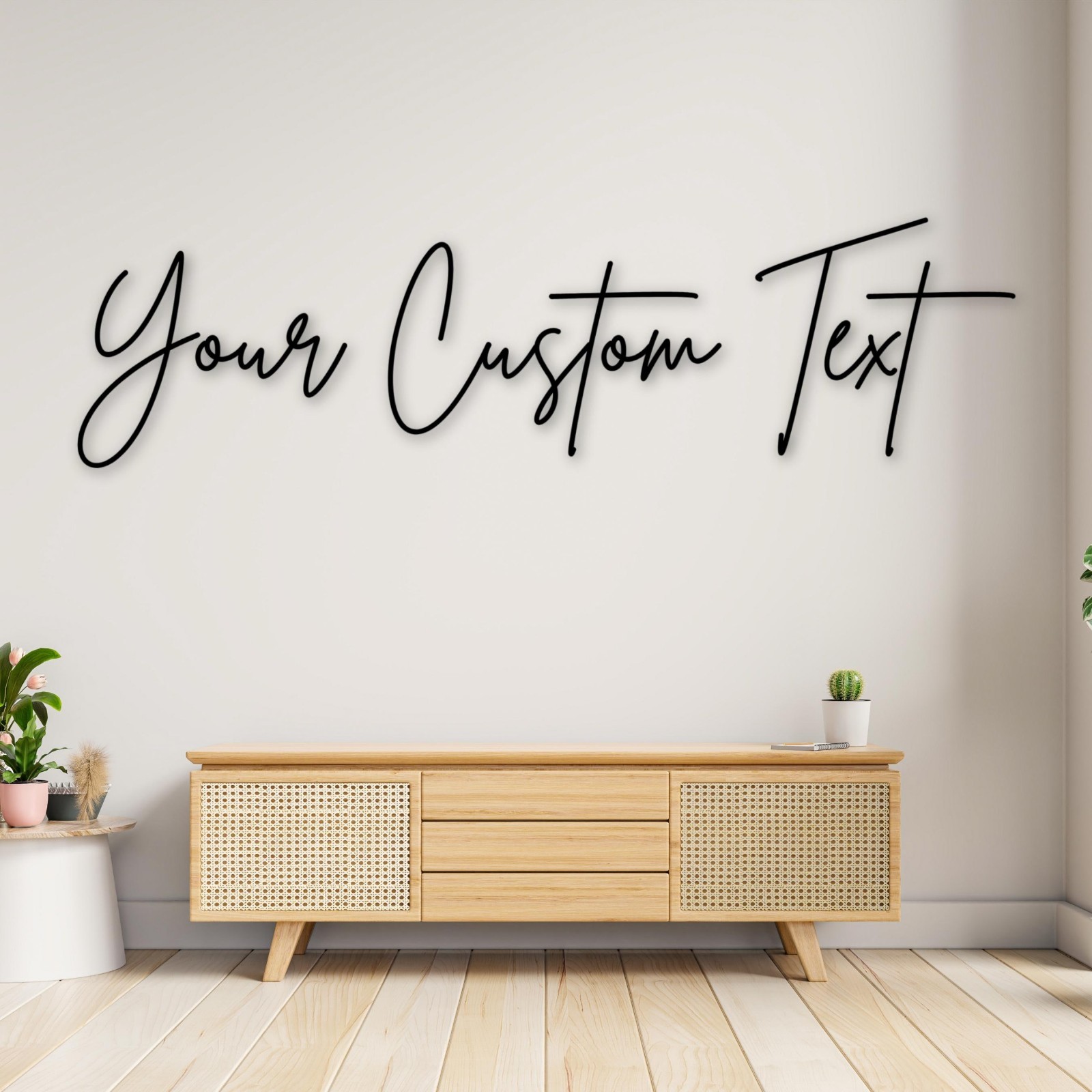 Custom Metal Word Sign,Personalized Name or Text, Wall Decor & Housewarming Gift