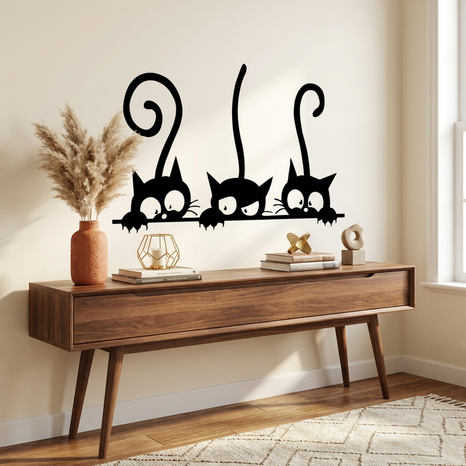 Cat Pattern Home Quote Vinyl Wall Decal Decor Art Sticker Decals PVC Baby