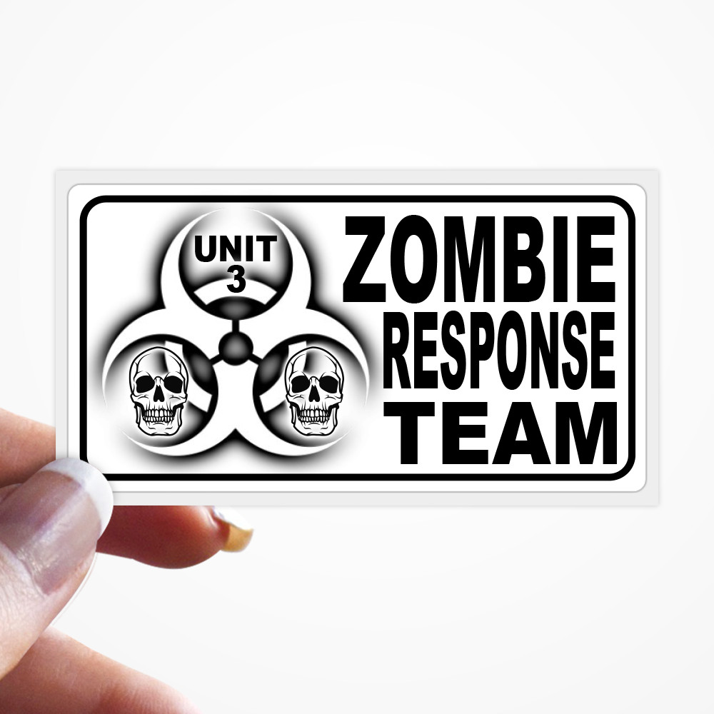 ZOMBIE OUTBREAK RESPONSE TEAM BIOHAZARD Stickers – 25+ Bulk Sticker Pack