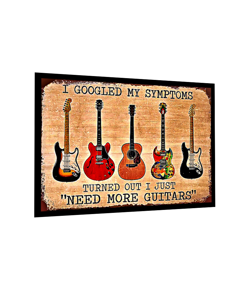 Need more guitars” music sticker sign. Always need more guitars. 4 Sizes
