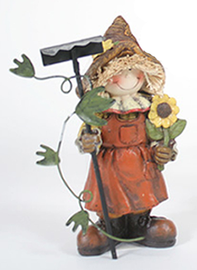 Harvest Girl & Boy Farmers Figurine (Your Choice) Thanksgiving Fall Decor