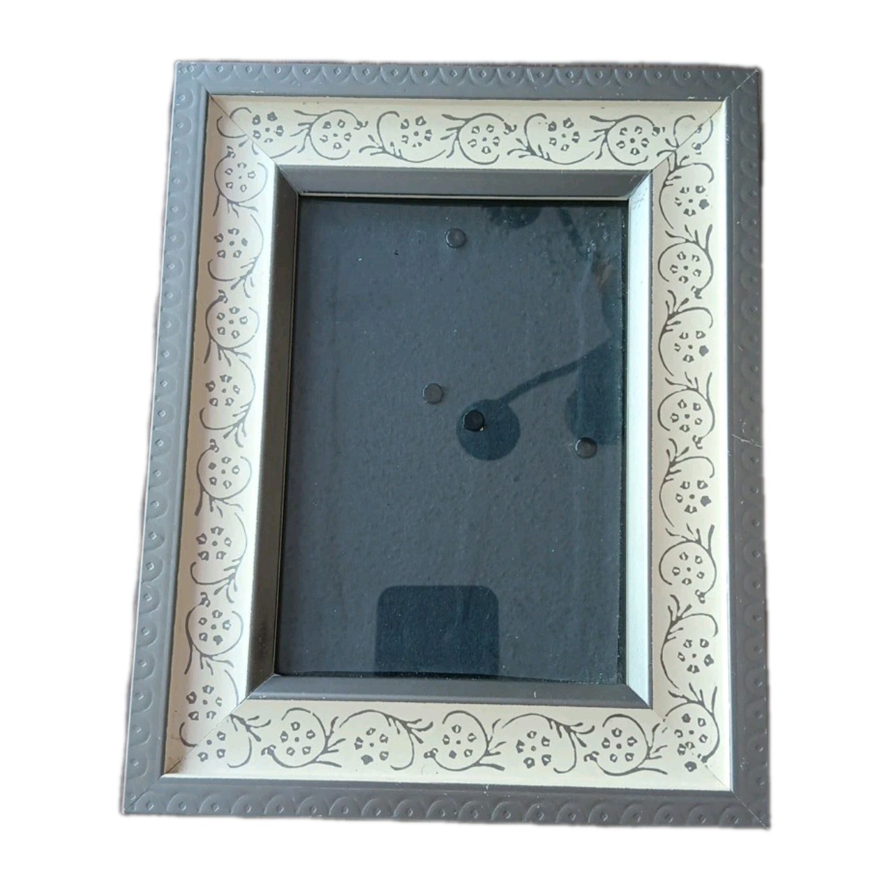 Picture Frame 4×6 Hand Painted Design Resin Cottage Minimalist