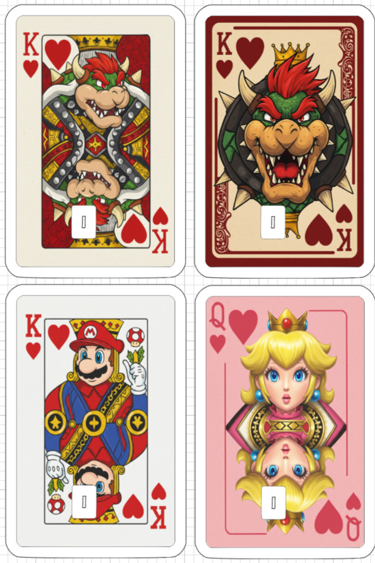 Super Mario Princess Peach Bowser Credit Debit ATM Card Skin Sticker King Koopa
