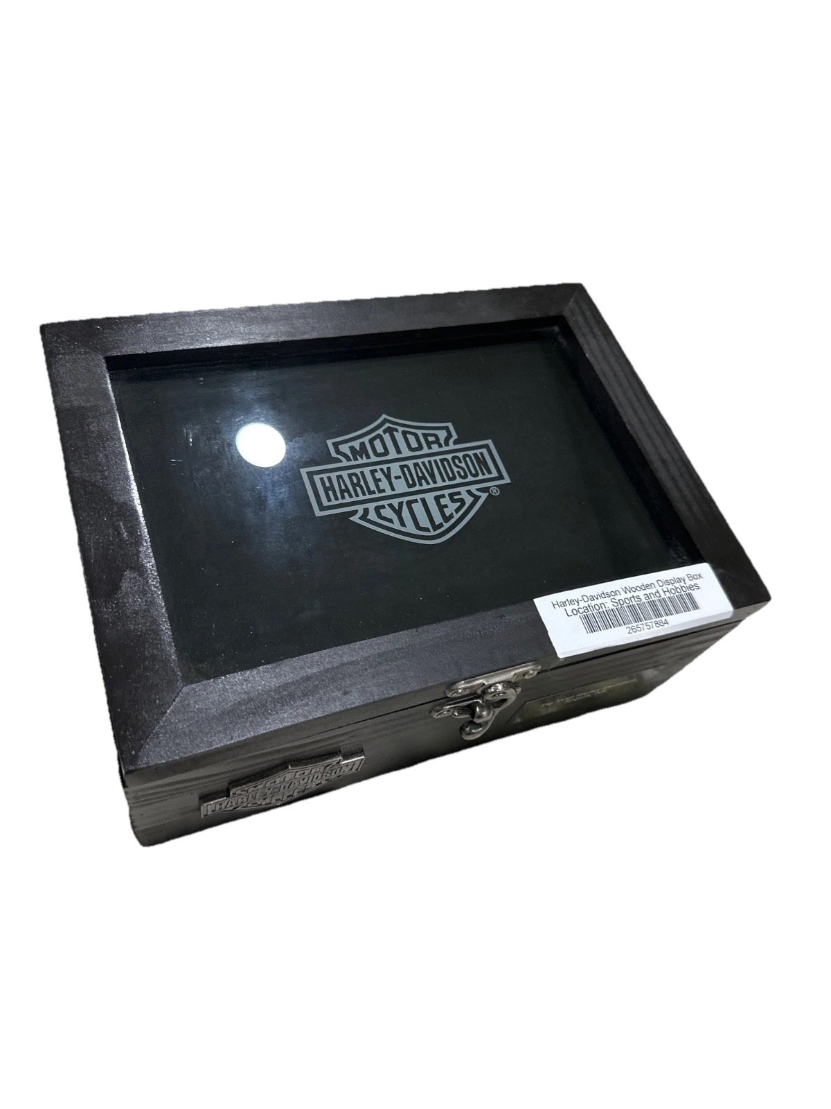 HARLEY DAVIDSON MEMORY BOX WOODEN ROGERS, AR HD 11” x 8” x 5” H