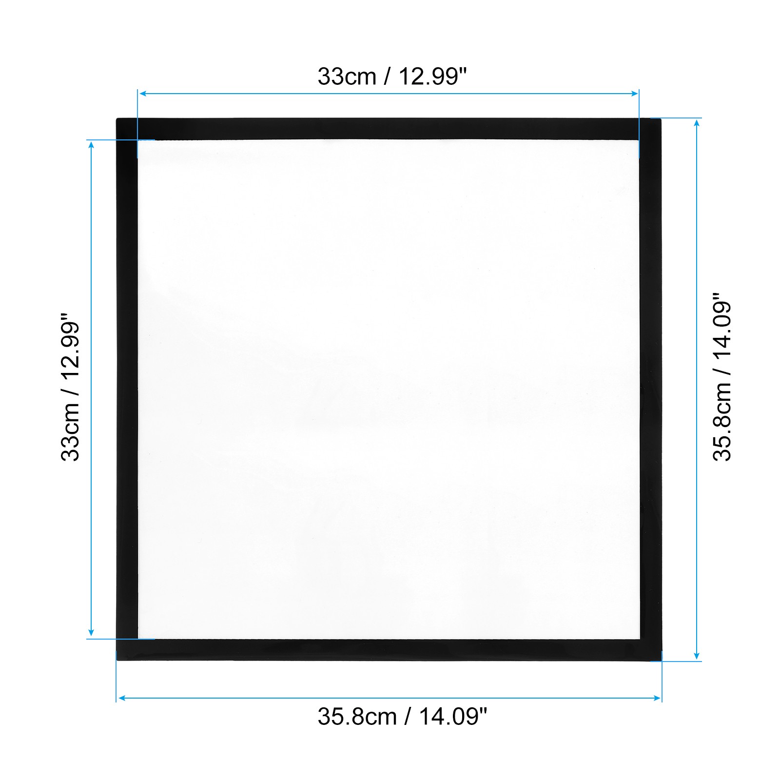 2 Pcs Diamond Art Frames 14″ x 14″ Frames for 13″ x 13″ Picture Black