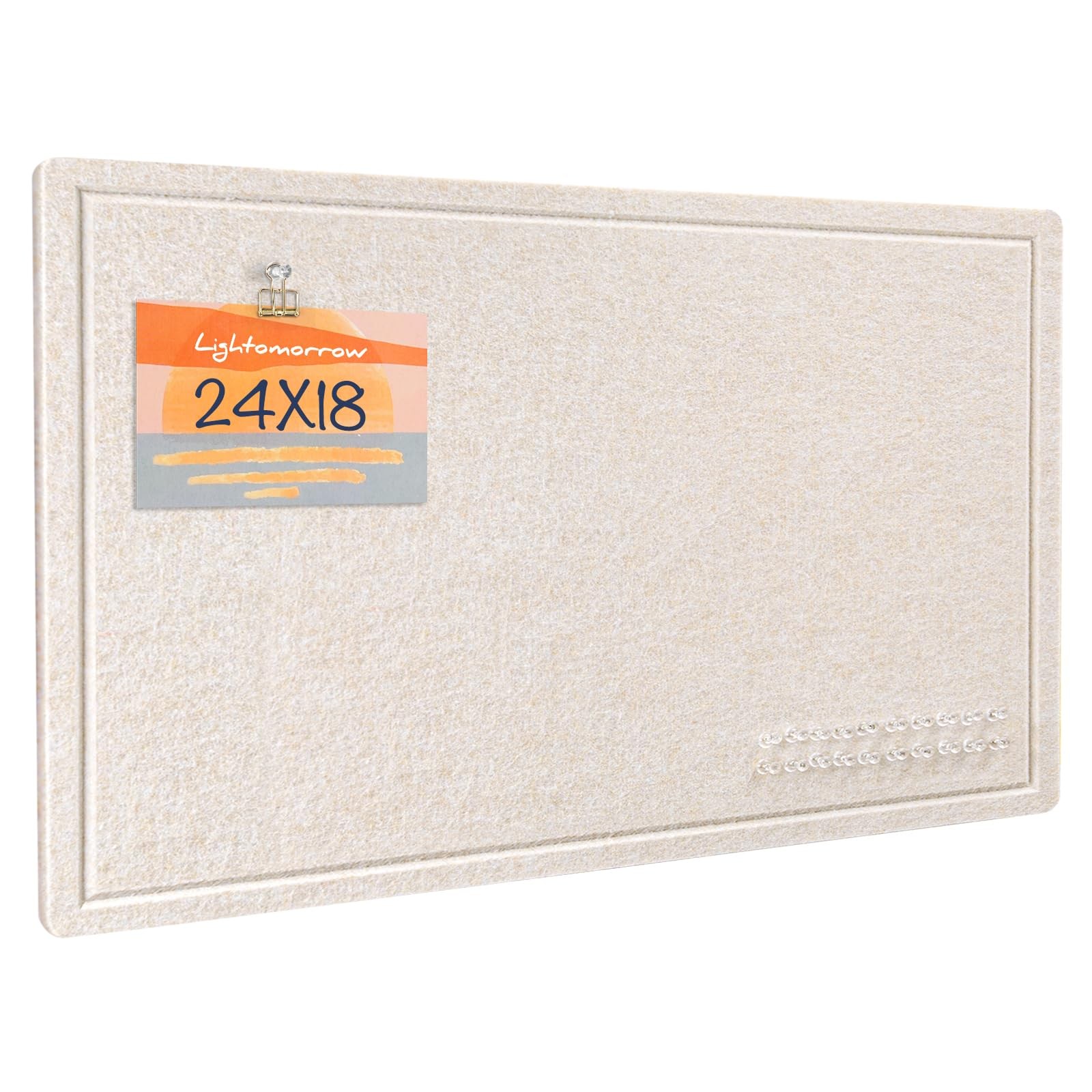 24x18in Decorative Felt Pin Bulletin Board Cork Board Alternative for Wall