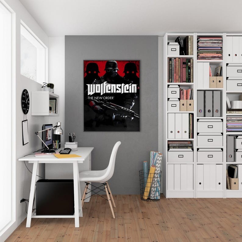 Wolfenstein Poster – Gaming Poster – Video Game Wall Art – Wall Art, Room Decor