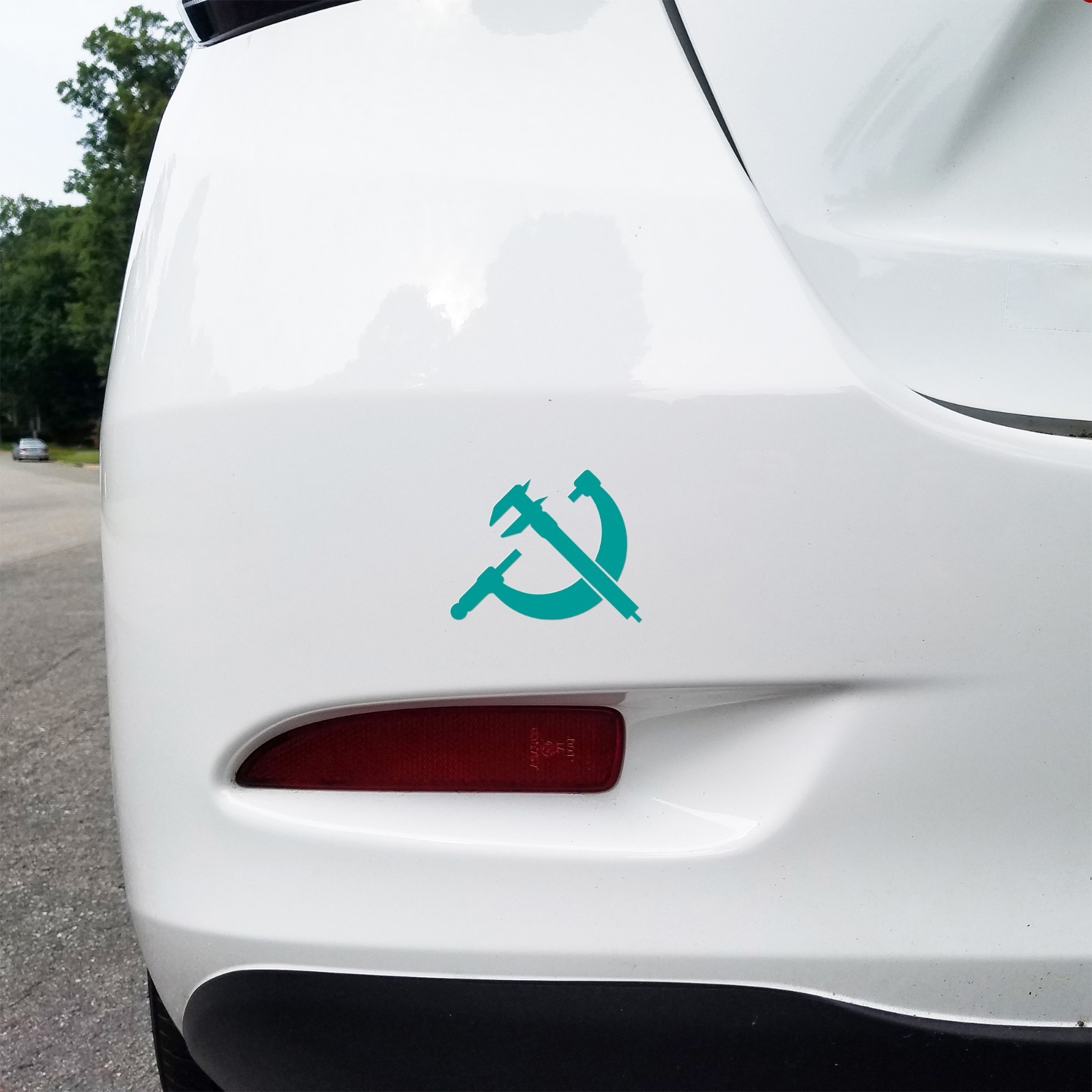 Crossed Calipers & Micrometer Decal – Mechanical Engineering Vinyl Sticker