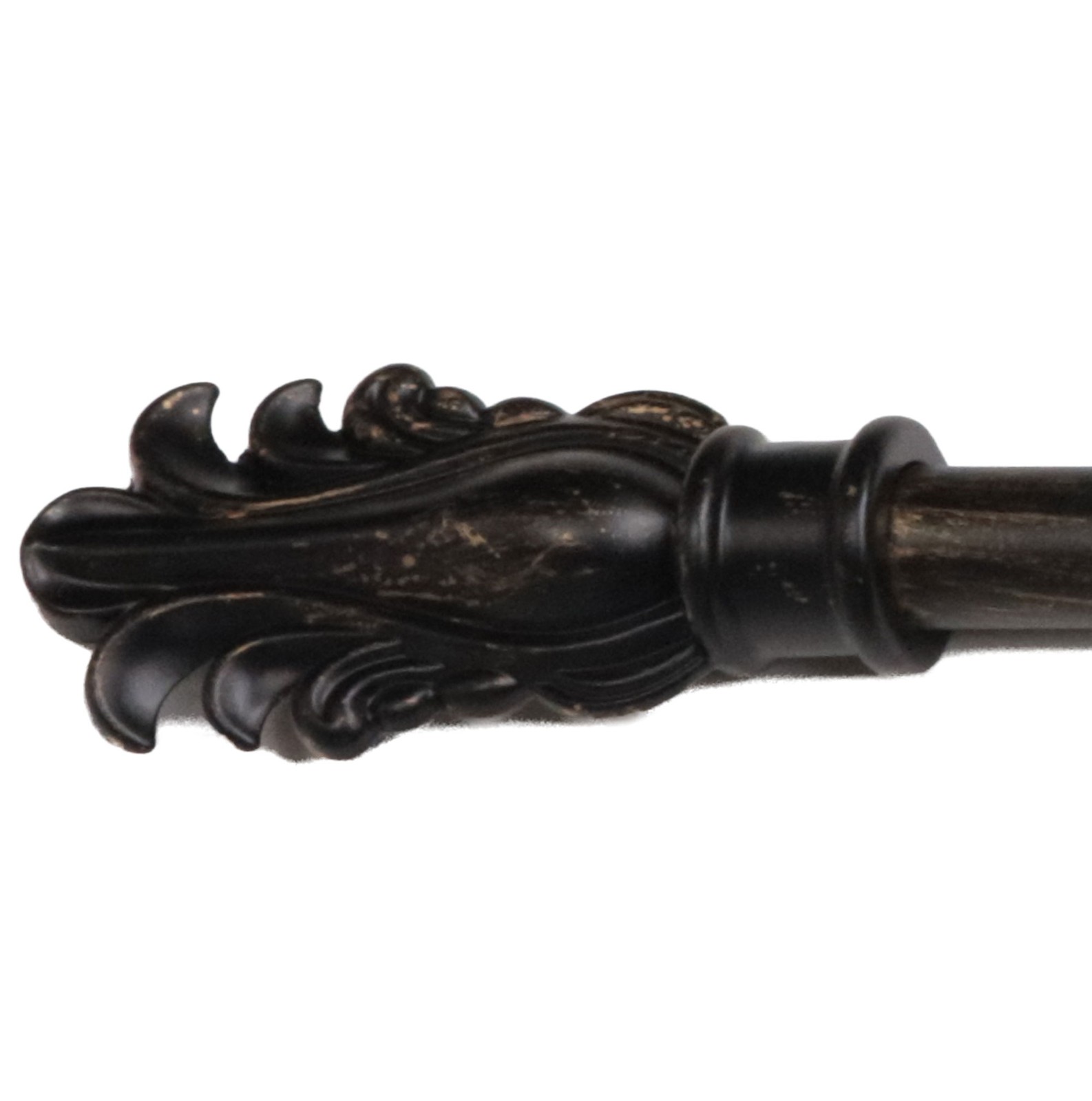 Fancy Feather Antique Black 48-108 Tapestry Rod