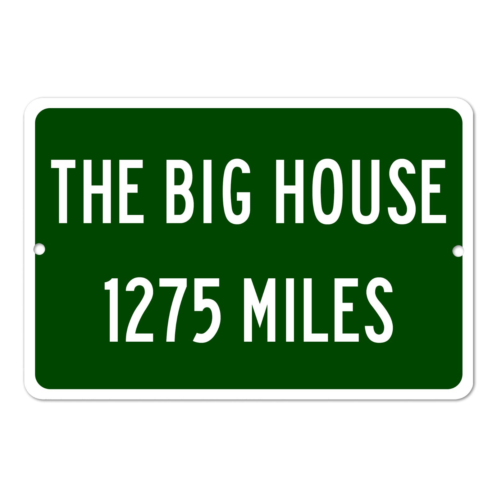 The Big House Custom Distance Sign Michigan Wolverines College Football Fan Gift
