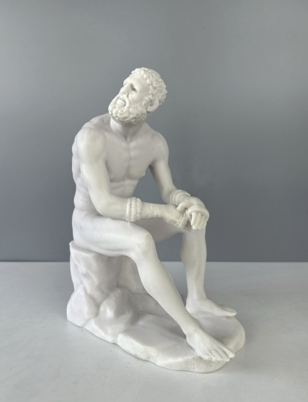Boxer at Rest Sculpture, 25cm/9.8″, Roman Statue, Greek Statue, Statue Decor