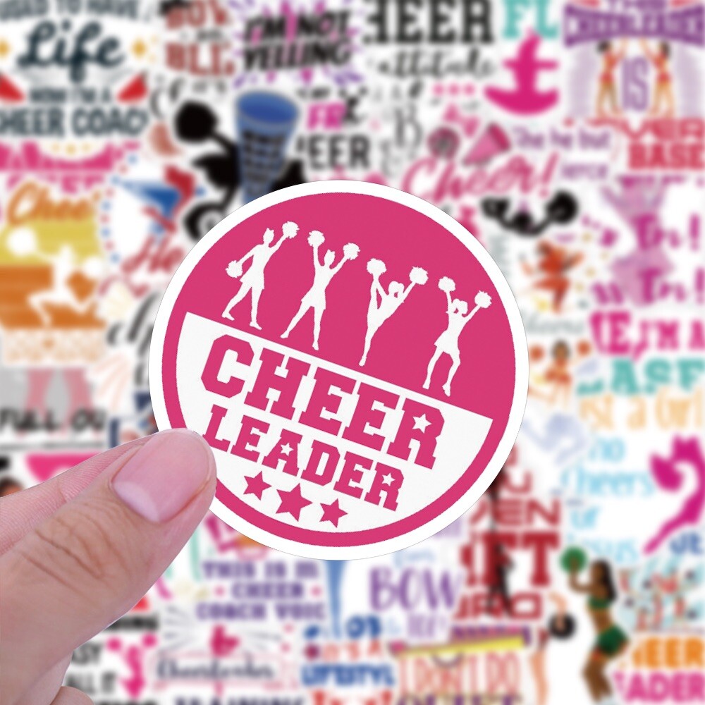 10 Random Cheer Stickers Dancing Cheerleader Decals Laptop Hydro Free Shipping