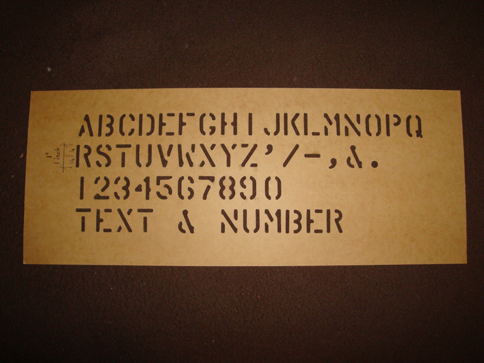 CUSTOM MADE -US Military Oil board Stencil 1″ Marsh -PLEASE Read my Description