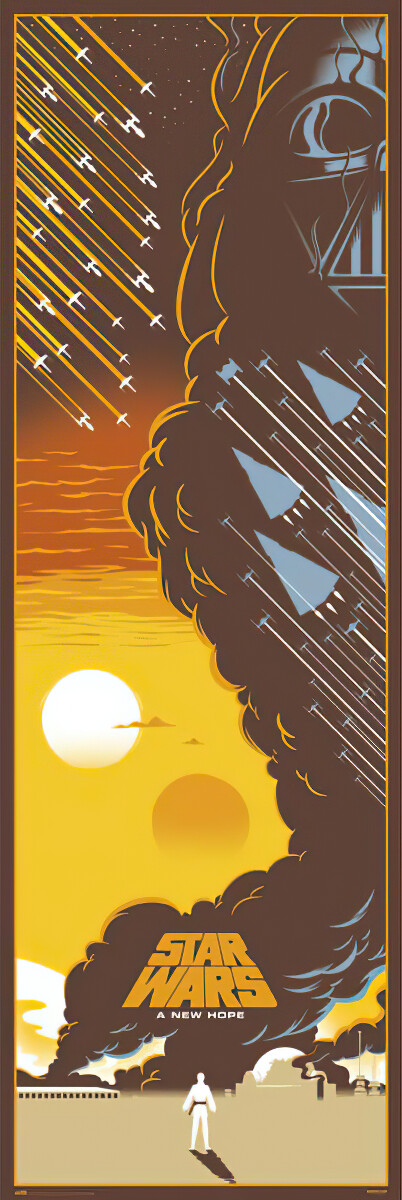 Star Wars Episode IV – A New Hope – Door Movie Poster (Darth Vader) (21″ X 62″)