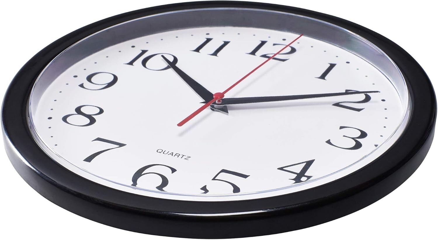Modern Quartz Wall Clock Indoor Outdoor Battery Powered Analog Office Home Schoo