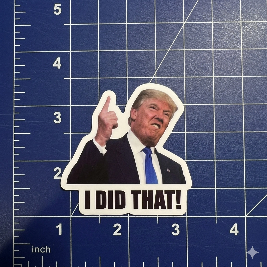 Trump I Did That Stickers 1.5″ Waterproof Vinyl Decal Gas Pump Car 10 50 100 pcs