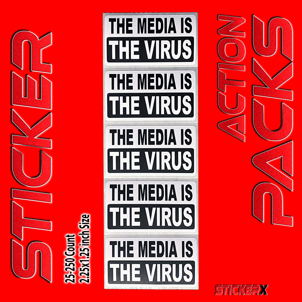 The Media Is The Virus Stickers Conservative Anti Fake News Joe Biden Sucks #FJB