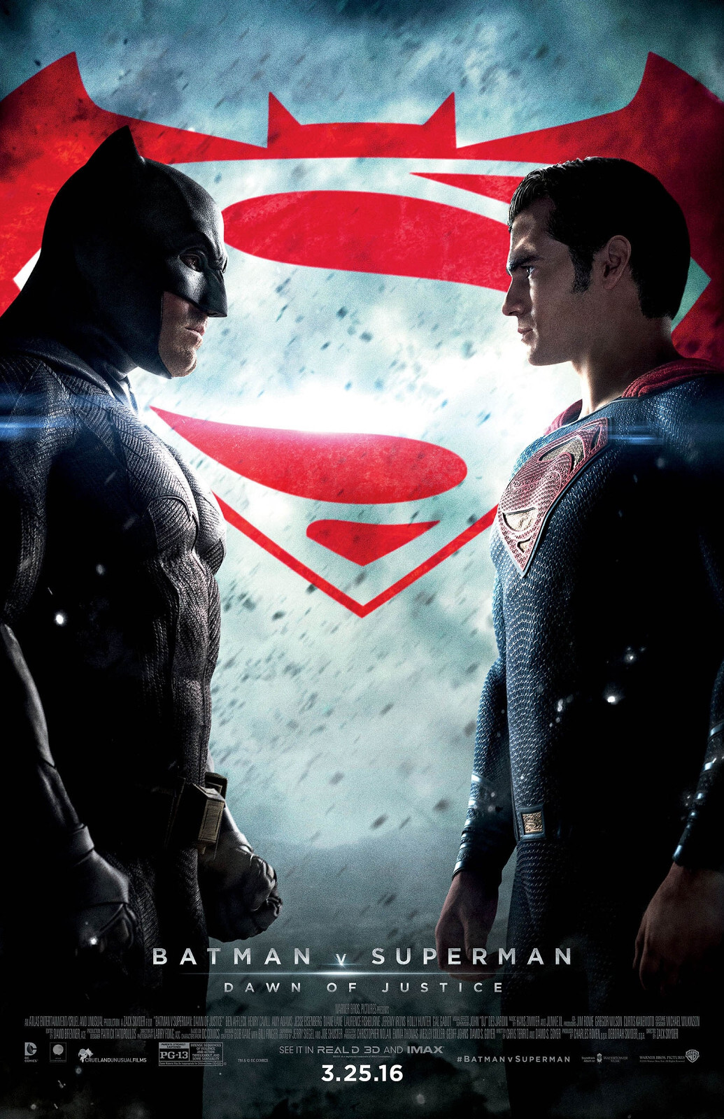 AA0528 Batman v Superman Dawn of Justice Film 2016 Movie Poster 11×17