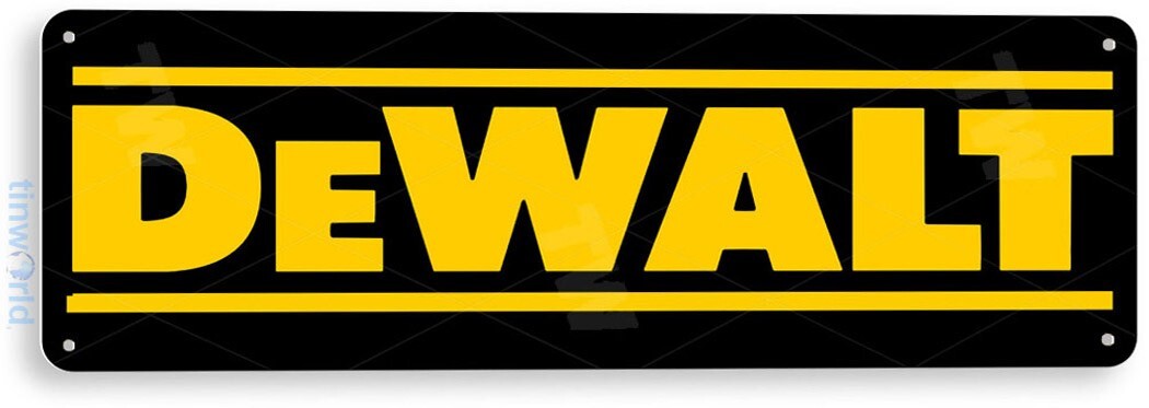 TIN SIGN Dewalt Mechanic Gas Oil Auto Power Tools Toolbox Garage Shop B074